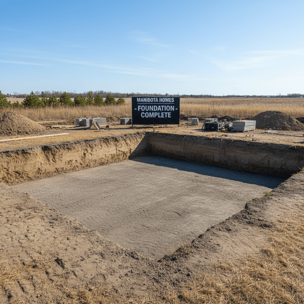 Finished basement excavation ready for construction